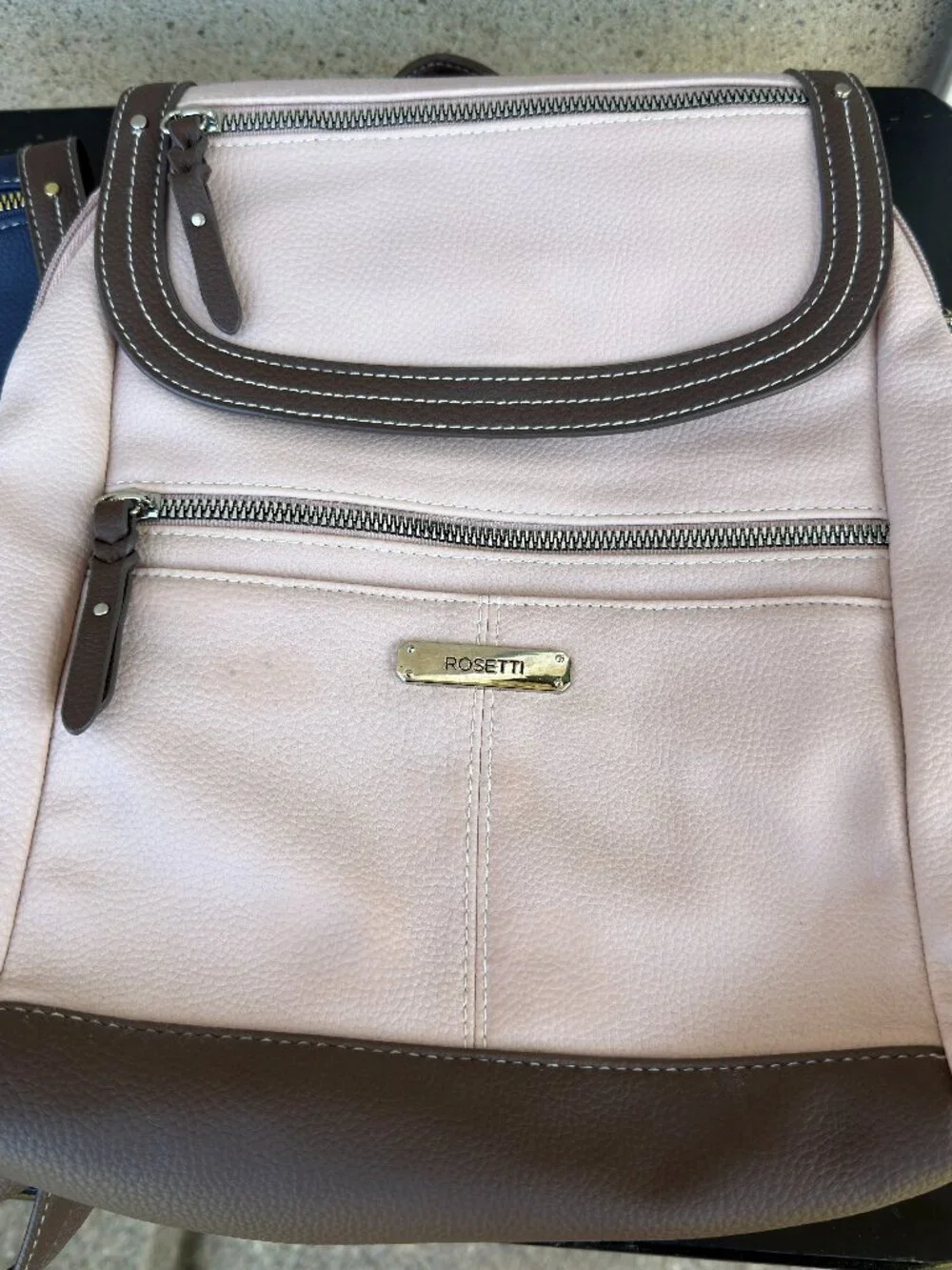 Rosetti Sena Backpack Blue Pink Bag Purse Lot of 2